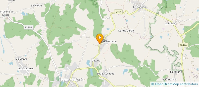 localisation de l'entreprise MONSIEUR DAVID DENOUEIX  COGNAC-LA-FORET