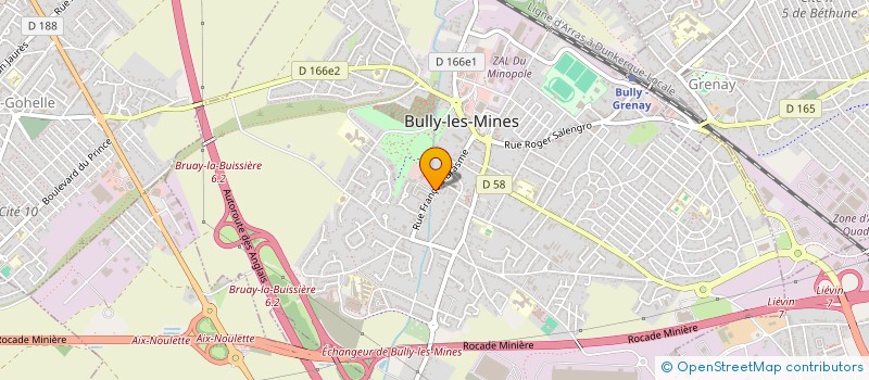 localisation de l'entreprise MONSIEUR DAVID DEQUIDT à BULLY-LES-MINES