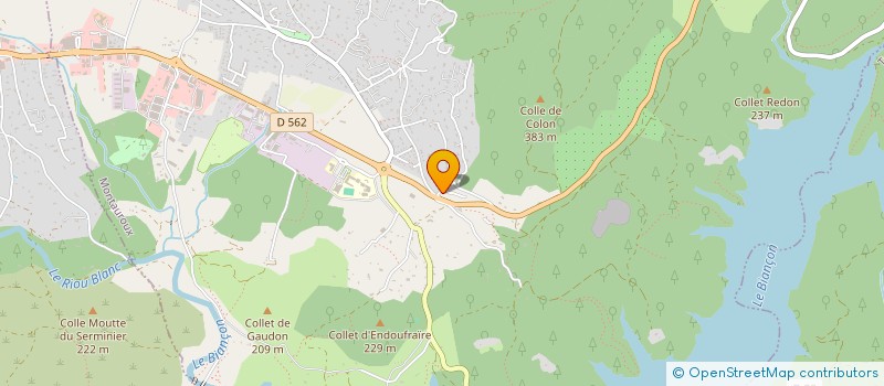 localisation de l'entreprise MONSIEUR DAVID DERASSE  MONTAUROUX