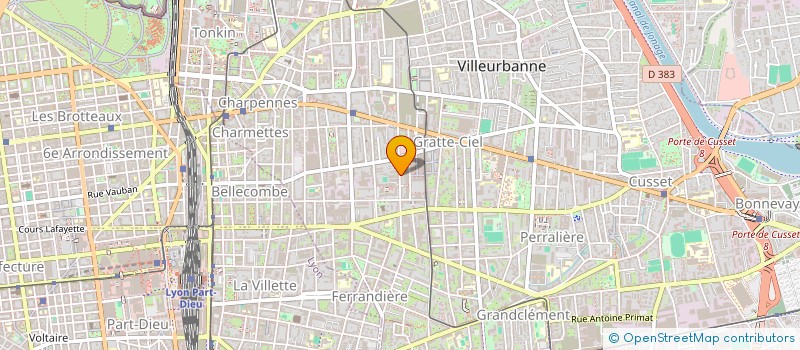 localisation de l'entreprise MONSIEUR DAVID DERAY  VILLEURBANNE