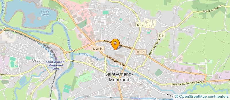 localisation de l'entreprise MONSIEUR DAVID DERET à SAINT-AMAND-MONTROND
