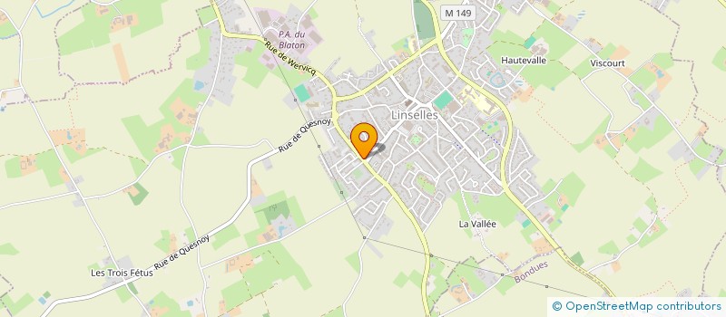 localisation de l'entreprise MONSIEUR DAVID DERISBOURG  LINSELLES