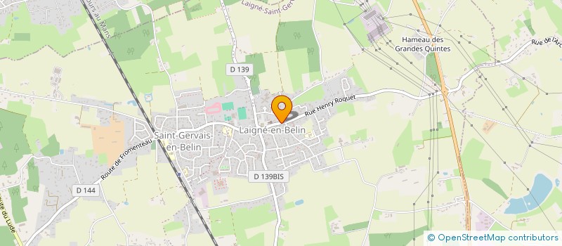 localisation de l'entreprise MONSIEUR DAVID DERRE  LAIGNE-EN-BELIN