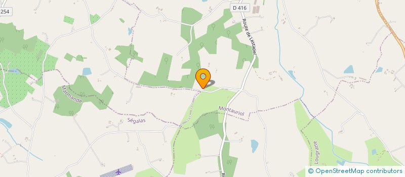 localisation de l'entreprise MONSIEUR DAVID DESBANS  MONTAURIOL