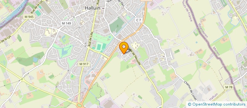 localisation de l'entreprise MONSIEUR DAVID DESCAMPS à HALLUIN