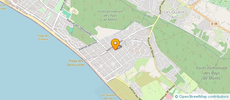 localisation de l'entreprise MONSIEUR DAVID DESCRETTES  SAINT-HILAIRE-DE-RIEZ