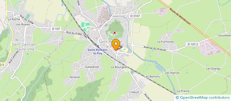 localisation de l'entreprise MONSIEUR DAVID DESHORS  SAINT-ROMAIN-LE-PUY