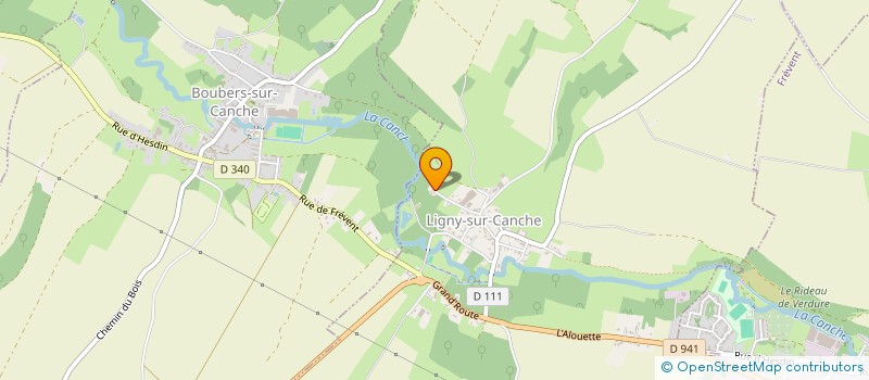 localisation de l'entreprise MONSIEUR DAVID DESMET à LIGNY-SUR-CANCHE