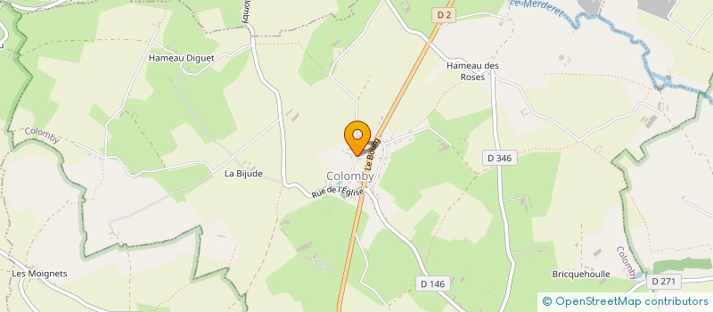 localisation de l'entreprise MONSIEUR DAVID DESPLANQUES  COLOMBY
