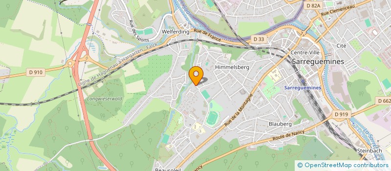 localisation de l'entreprise MONSIEUR DAVID DESPRES  SARREGUEMINES