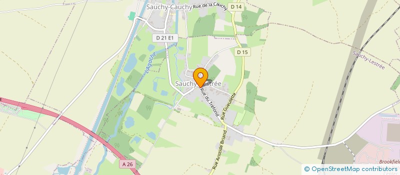 localisation de l'entreprise MONSIEUR DAVID DESPRIET  SAUCHY-LESTREE