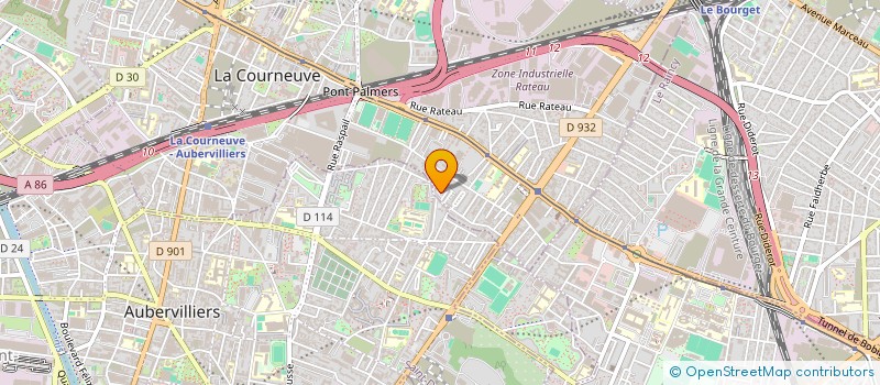 localisation de l'entreprise MONSIEUR DAVID DESRAMEAU à LA COURNEUVE