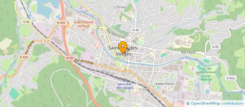 localisation de l'entreprise MONSIEUR DAVID DESSEIN  SAINT-DIE-DES-VOSGES