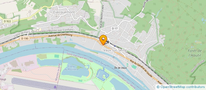 localisation de l'entreprise MONSIEUR DAVID DESTIN  VAUX-SUR-SEINE