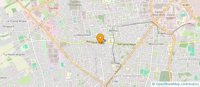 localisation de l'entreprise MONSIEUR DAVID DESTRIEUX  TOURS