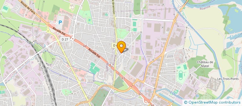 localisation de l'entreprise MONSIEUR DAVID DEUX  ROANNE