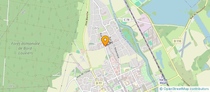 localisation de l'entreprise MONSIEUR DAVID DEVROEY  LERY