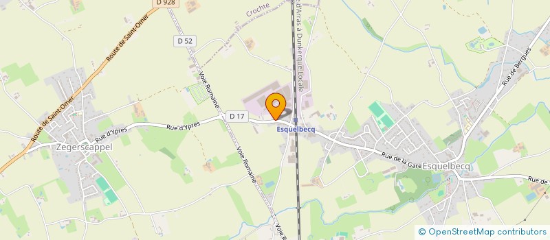localisation de l'entreprise MONSIEUR DAVID DEWAELE  ESQUELBECQ