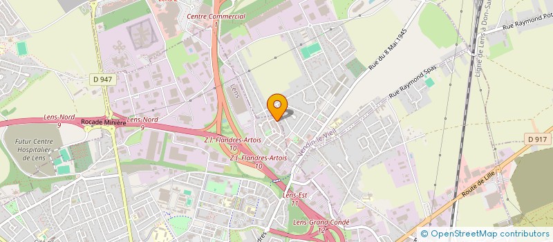 localisation de l'entreprise MONSIEUR DAVID DHINNIN  LENS