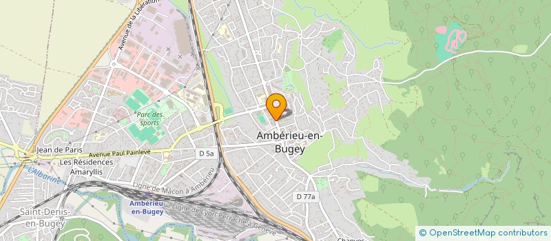 localisation de l'entreprise MONSIEUR DAVID DI PERNA  AMBERIEU-EN-BUGEY