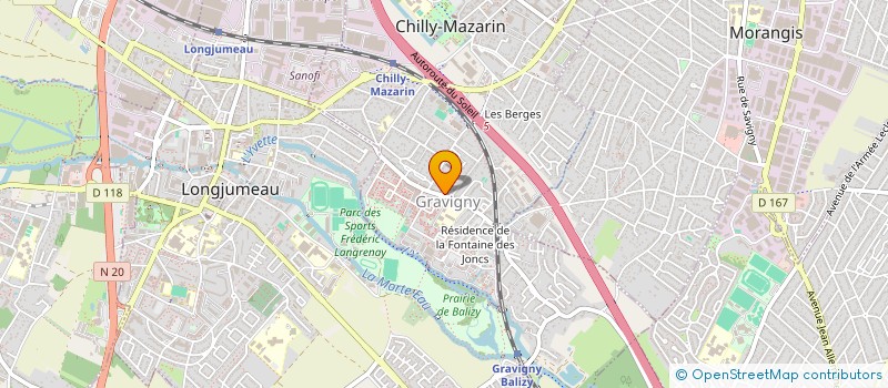 localisation de l'entreprise MONSIEUR DAVID DIAS  CHILLY-MAZARIN