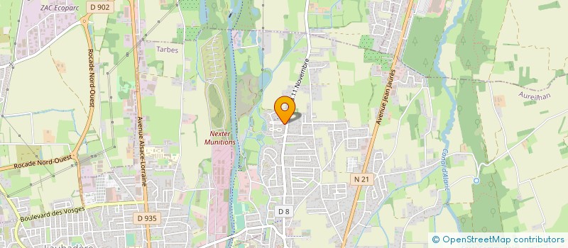 localisation de l'entreprise MONSIEUR DAVID DIOGO  AUREILHAN