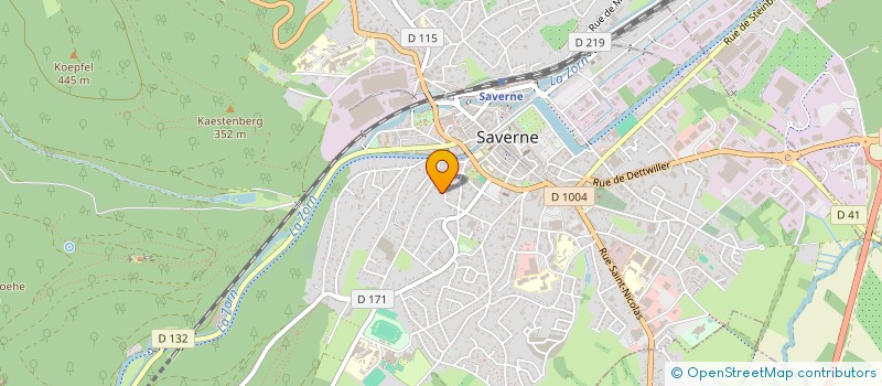 localisation de l'entreprise MONSIEUR DAVID DISS  SAVERNE