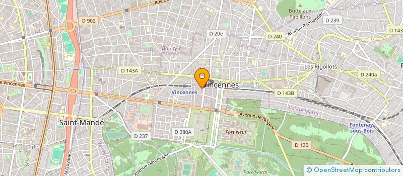 localisation de l'entreprise MONSIEUR DAVID DJEN  VINCENNES