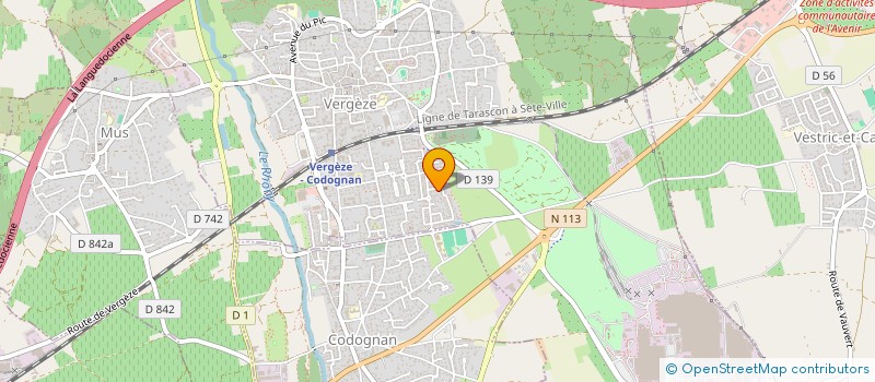 localisation de l'entreprise MONSIEUR DAVID DJENIDI  VERGEZE