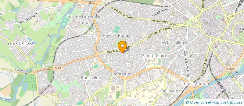localisation de l'entreprise MONSIEUR DAVID DOIZON à LIMOGES