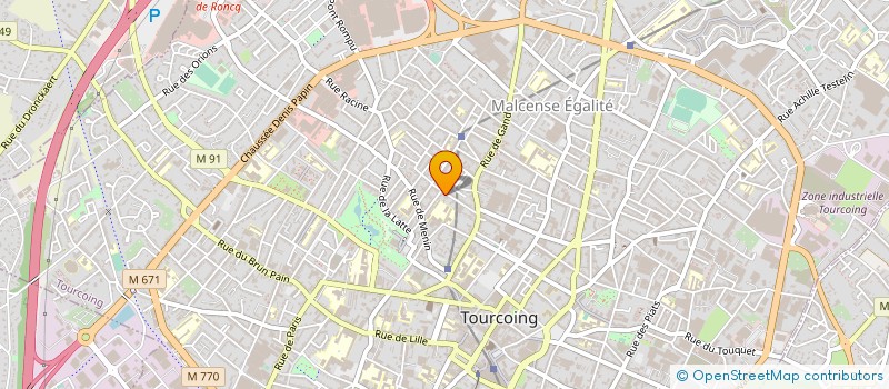 localisation de l'entreprise MONSIEUR DAVID DOMELIER  TOURCOING