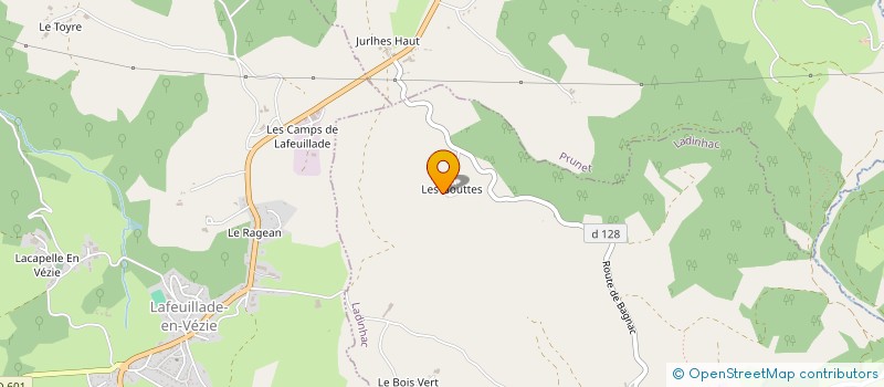 localisation de l'entreprise MONSIEUR DAVID DOMMERGUE à LADINHAC