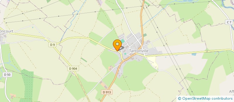 localisation de l'entreprise MONSIEUR DAVID DONDORFFE  TANTONVILLE