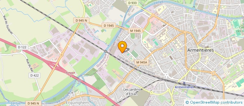 localisation de l'entreprise MONSIEUR DAVID DONZE  ARMENTIERES