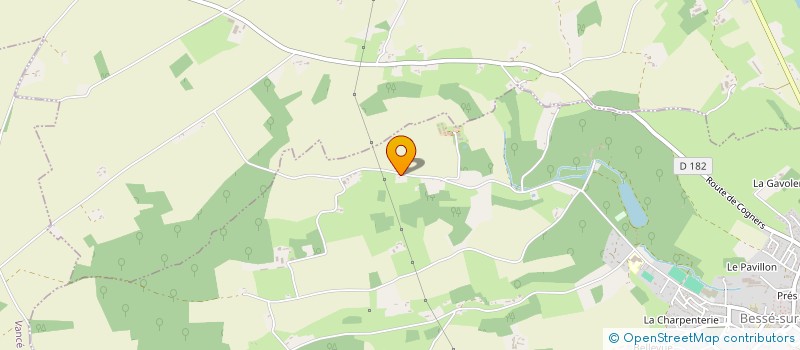 localisation de l'entreprise MONSIEUR DAVID DOREL  BESSE-SUR-BRAYE