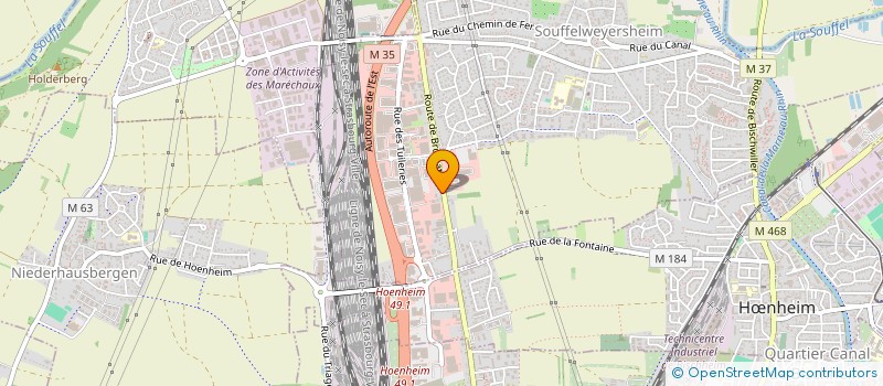 localisation de l'entreprise MONSIEUR DAVID DOROKHIN  SOUFFELWEYERSHEIM