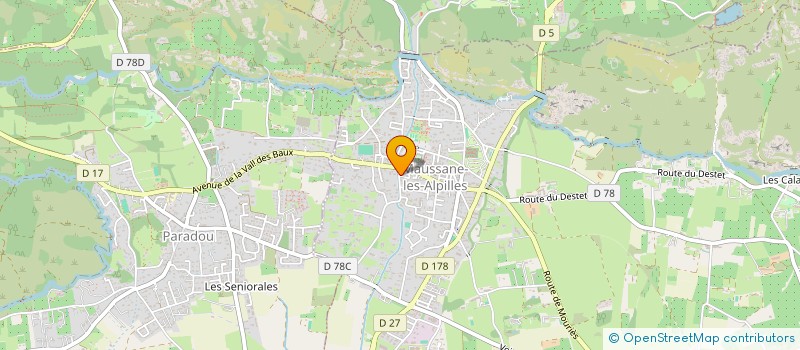 localisation de l'entreprise MONSIEUR DAVID DORTINDEGUEY  MAUSSANE-LES-ALPILLES