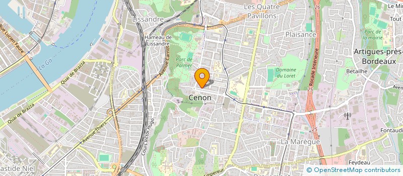 localisation de l'entreprise MONSIEUR DAVID DOS REIS SILVA GOMES  CENON