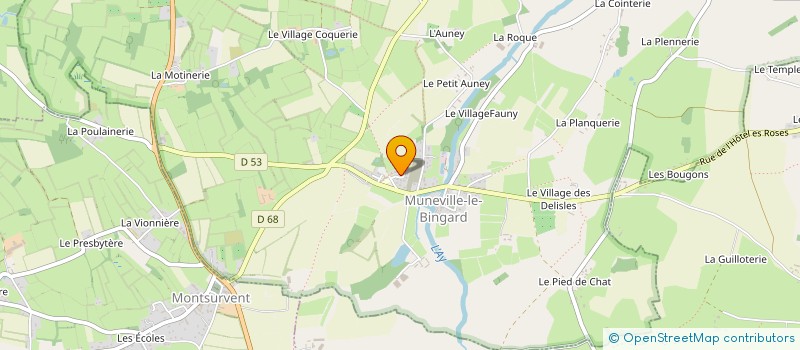 localisation de l'entreprise MONSIEUR DAVID DOUBLET  MUNEVILLE-LE-BINGARD