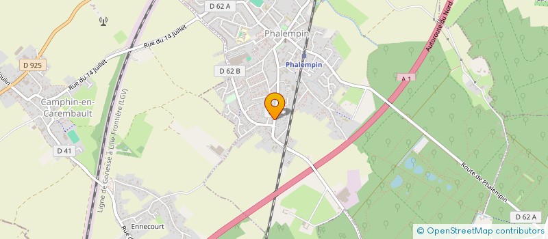 localisation de l'entreprise MONSIEUR DAVID DOUGLAS  PHALEMPIN