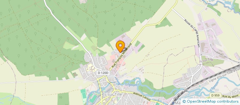 localisation de l'entreprise MONSIEUR DAVID DOURNEAU  IS-SUR-TILLE