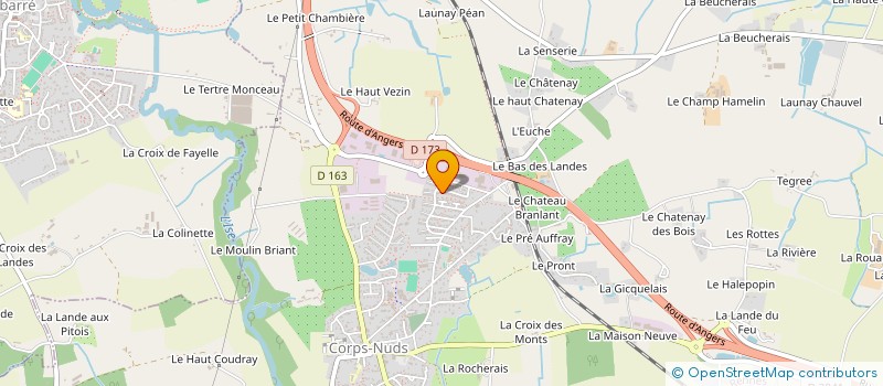 localisation de l'entreprise MONSIEUR DAVID DOURSENAUD  CORPS-NUDS