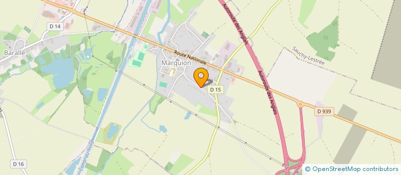 localisation de l'entreprise MONSIEUR DAVID DOUTRELIGNE  MARQUION