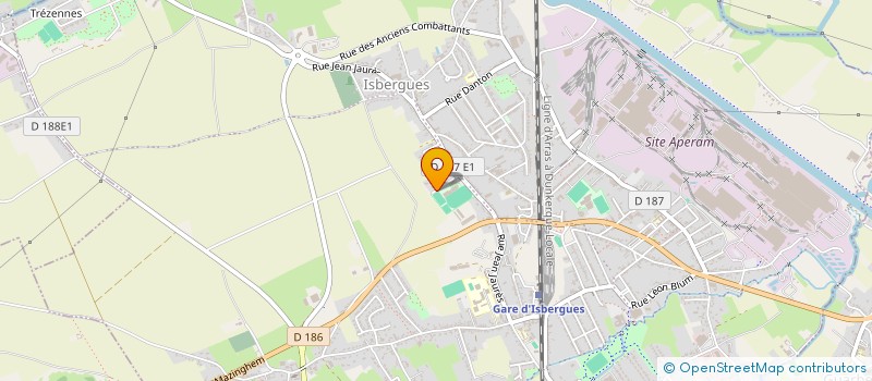 localisation de l'entreprise MONSIEUR DAVID DREUMONT  ISBERGUES