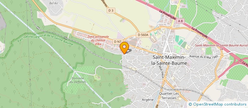 localisation de l'entreprise MONSIEUR DAVID DRIOTON à SAINT-MAXIMIN-LA-SAINTE-BAUME