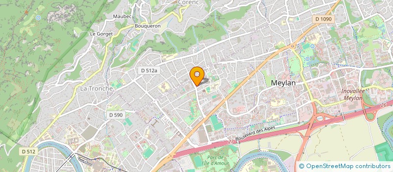 localisation de l'entreprise MONSIEUR DAVID DROGO  MEYLAN