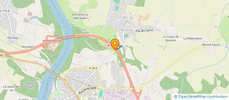 localisation de l'entreprise MONSIEUR DAVID DROISNEAU  NIVILLAC