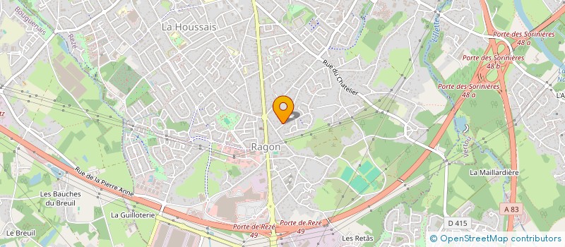 localisation de l'entreprise MONSIEUR DAVID DROUILLAT à REZE
