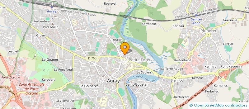 localisation de l'entreprise MONSIEUR DAVID DUBOIS à AURAY