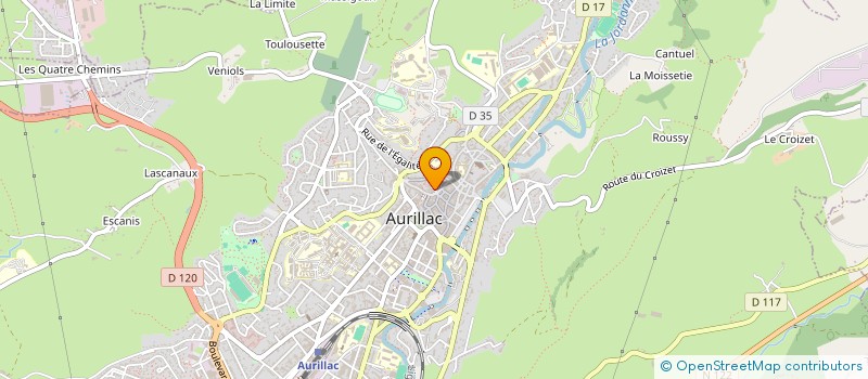 localisation de l'entreprise MONSIEUR DAVID DUBOIS à AURILLAC